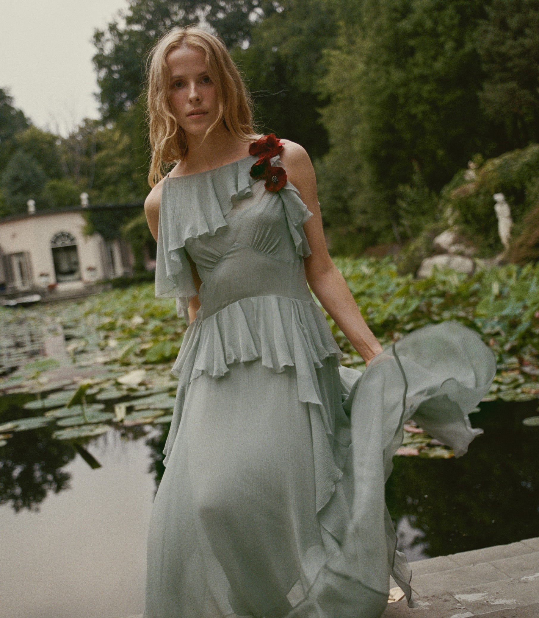 DOEN - NELIDA DRESS - - GREEN JASPER