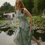 DOEN - NELIDA DRESS - - GREEN JASPER