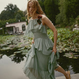 DOEN - NELIDA DRESS - - GREEN JASPER