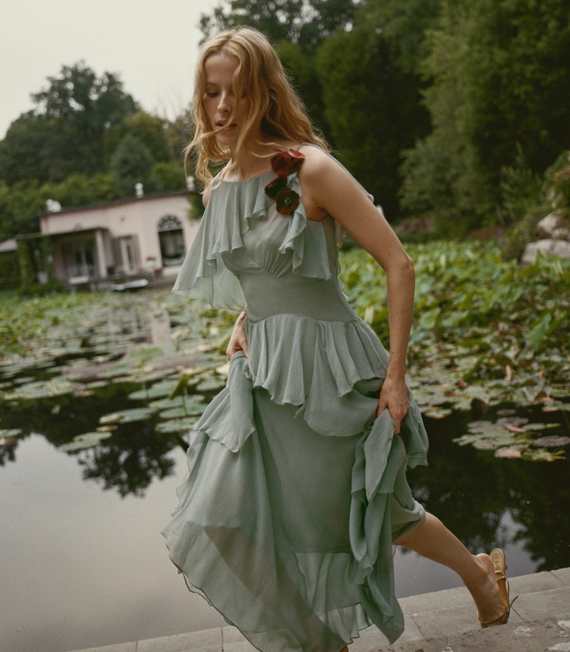 DOEN - NELIDA DRESS - - GREEN JASPER