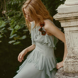DOEN - NELIDA DRESS - - GREEN JASPER
