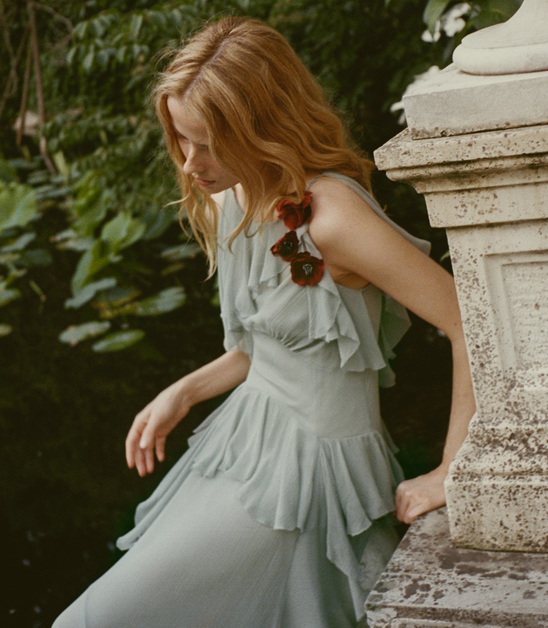 DOEN - NELIDA DRESS - - GREEN JASPER