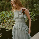 DOEN - NELIDA DRESS - - GREEN JASPER