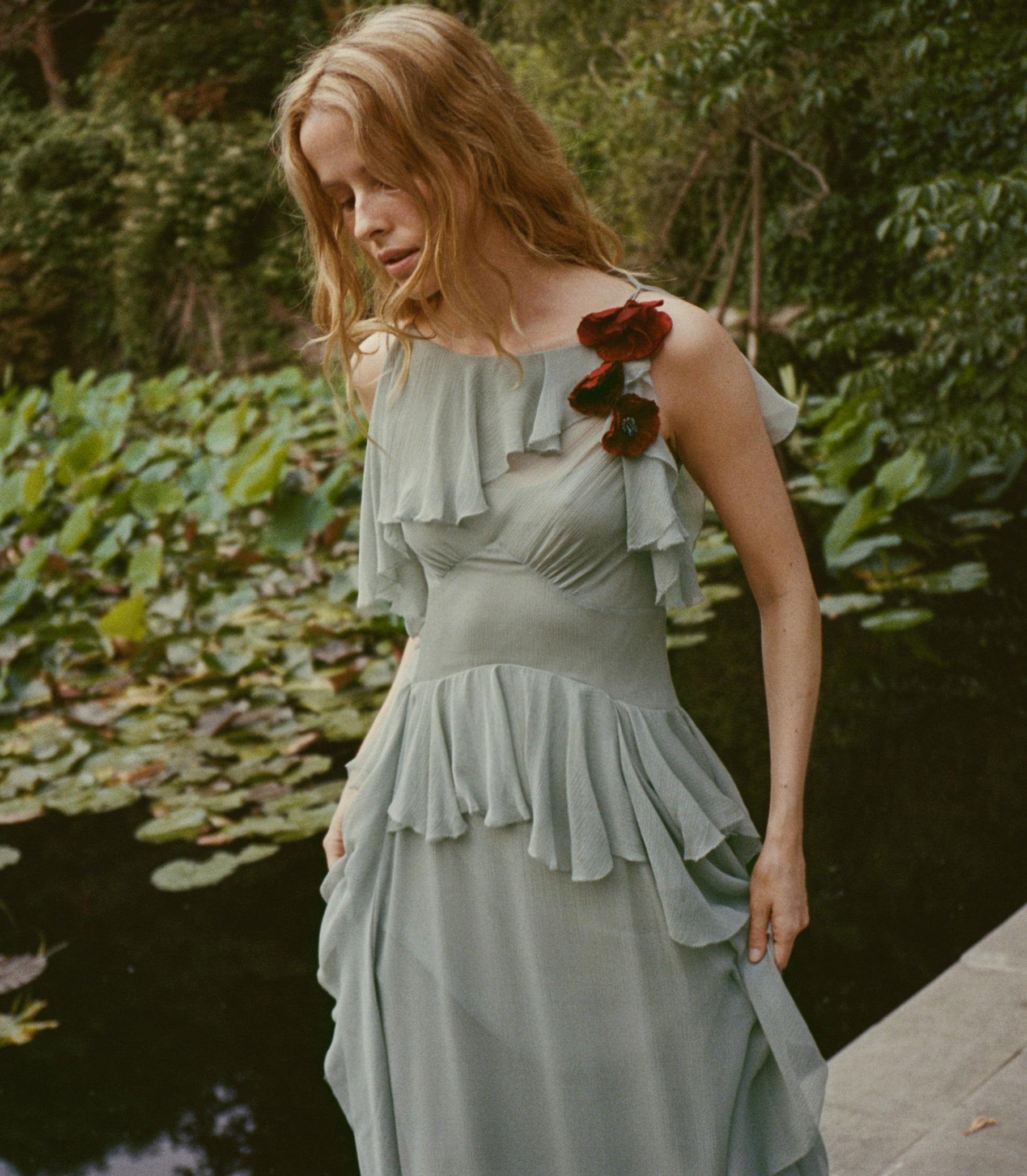 DOEN - NELIDA DRESS - - GREEN JASPER