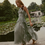 DOEN - NELIDA DRESS - - GREEN JASPER