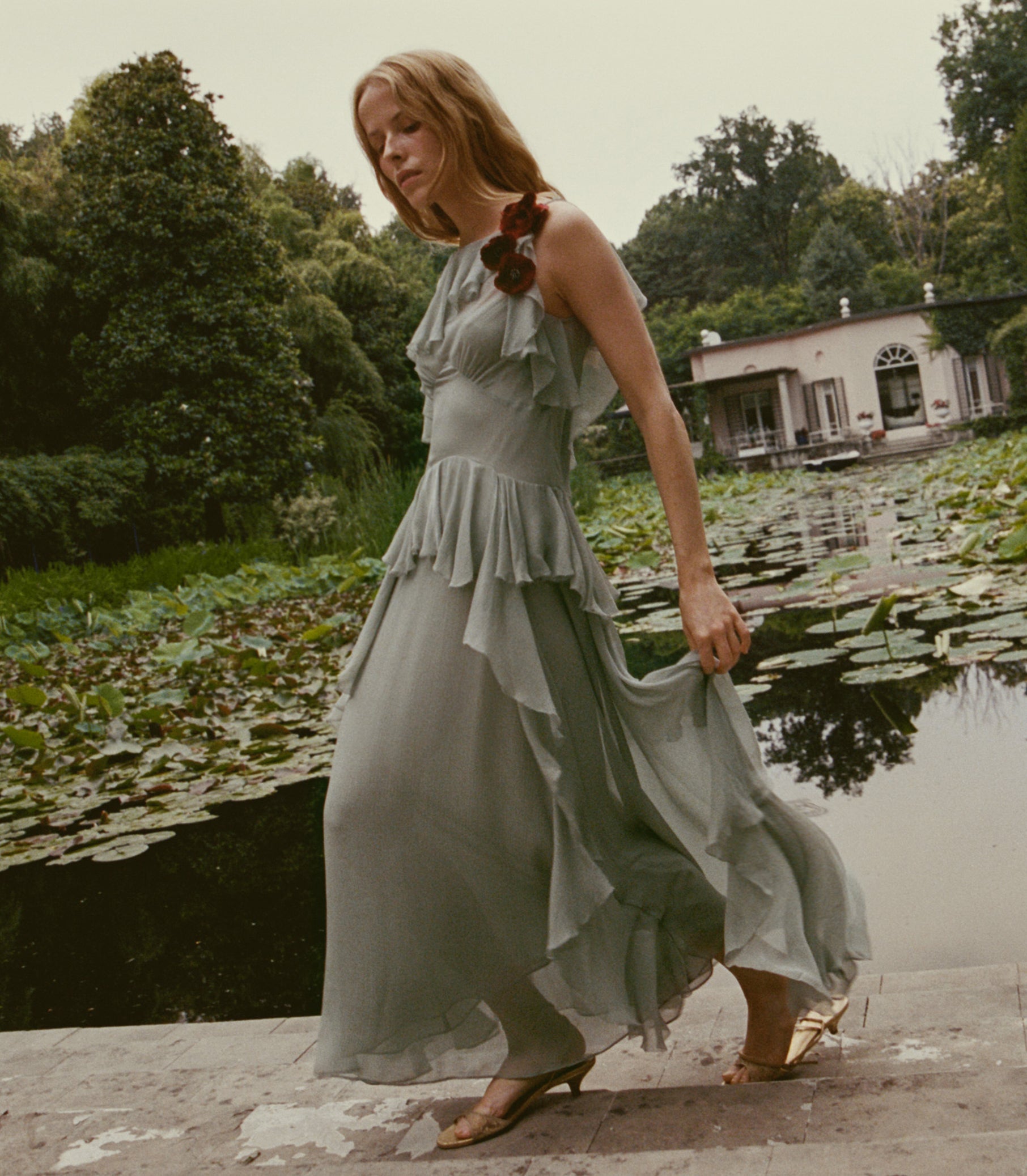 DOEN - NELIDA DRESS - - GREEN JASPER