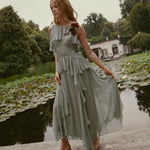 DOEN - NELIDA DRESS - - GREEN JASPER