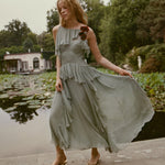 DOEN - NELIDA DRESS - - GREEN JASPER