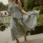 DOEN - NELIDA DRESS - - GREEN JASPER