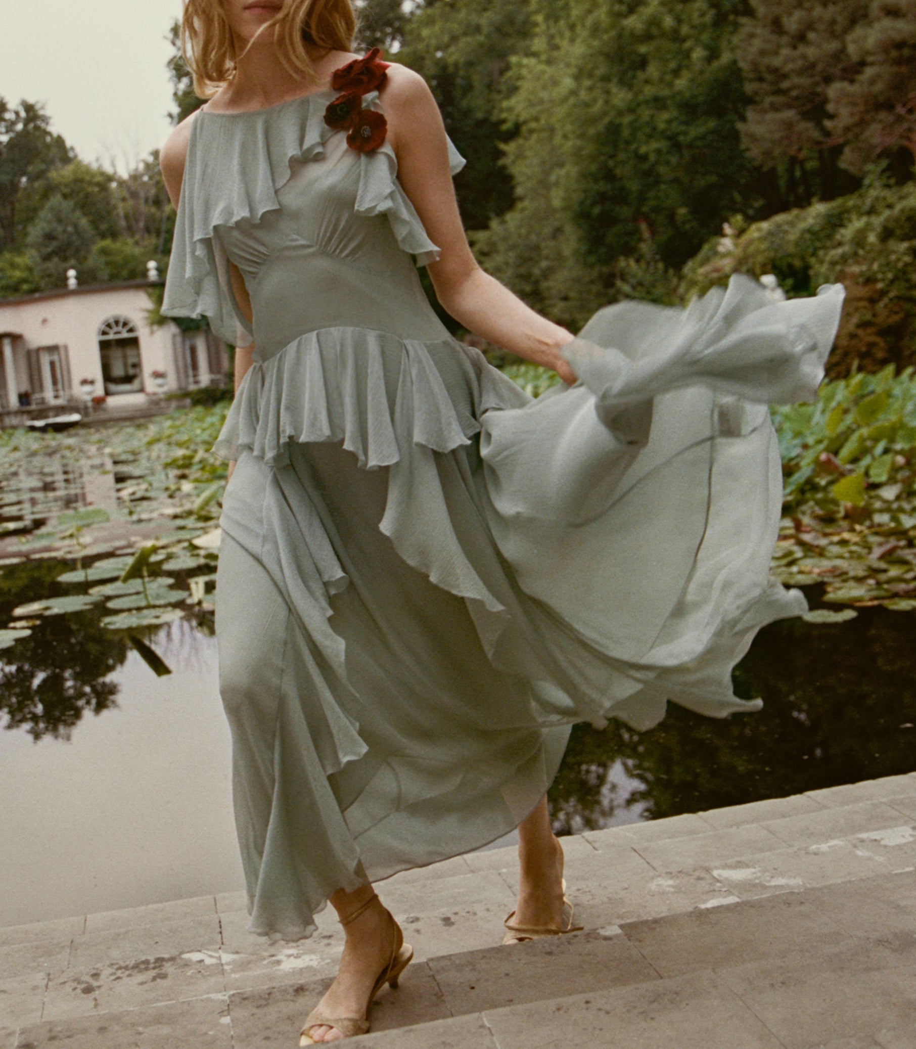 DOEN - NELIDA DRESS - - GREEN JASPER