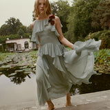 DOEN - NELIDA DRESS - - GREEN JASPER