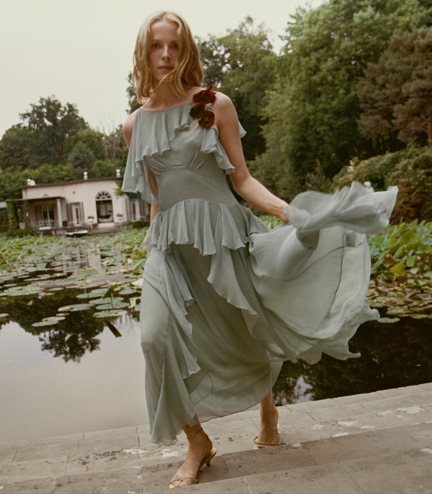 DOEN - NELIDA DRESS - - GREEN JASPER