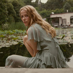 DOEN - NELIDA DRESS - - GREEN JASPER