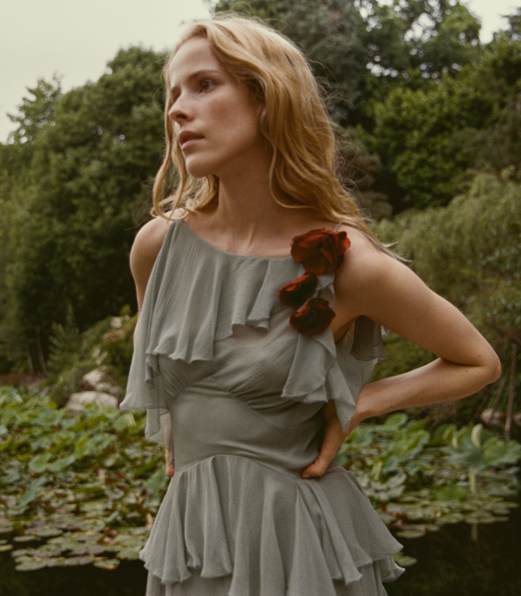 DOEN - NELIDA DRESS - - GREEN JASPER