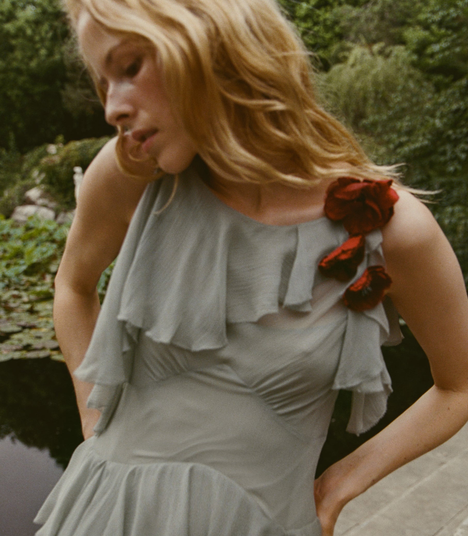DOEN - NELIDA DRESS - - GREEN JASPER