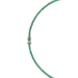 Dorsey - MOSS RIVIÈRE NECKLACE IN 3MM LAB EMERALD