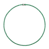 Dorsey - MOSS RIVIÈRE NECKLACE IN 3MM LAB EMERALD