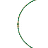 Dorsey - MOSS RIVIÈRE NECKLACE IN 3MM LAB EMERALD