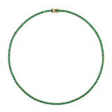 Dorsey - MOSS RIVIÈRE NECKLACE IN 3MM LAB EMERALD
