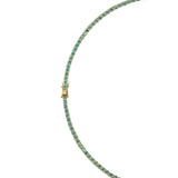 Dorsey - MOSS RIVIÈRE NECKLACE IN 3MM VIRIDIAN GREEN MOISSANITE