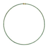 Dorsey - MOSS RIVIÈRE NECKLACE IN 3MM VIRIDIAN GREEN MOISSANITE