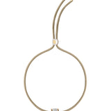 Dorsey - YVES LAB WHITE SAPPHIRE PARACORD NECKLACE, SABLE