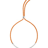 Dorsey - JAMES BEZEL ORANGE PARACORD NECKLACE, SILVER