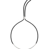Dorsey - JAMES BEZEL NOIR PARACORD NECKLACE, SILVER