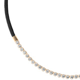 Dorsey - JAMES BEZEL LAB DIAMOND NOIR PARACORD NECKLACE, 14K YELLOW GOLD