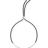 Dorsey - JAMES BEZEL LAB DIAMOND NOIR PARACORD NECKLACE, 14K YELLOW GOLD