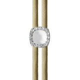 Dorsey - JAMES BEZEL LAB DIAMOND KHAKI PARACORD BRACELET, 14K WHITE GOLD
