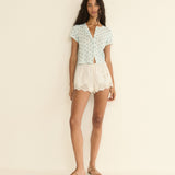 DOEN - NETA TEE - - SKY PETIT POSY CALICO
