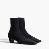 Khaite - Nevada Stretch Low Boot in Black Nylon