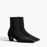 Khaite - Nevada Stretch Low Boot in Black Nylon