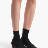 Khaite - Nevada Stretch Low Boot in Black Nylon