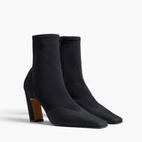 Khaite - Nevada Stretch High Boot in Black Nylon