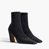 Khaite - Nevada Stretch High Boot in Black Nylon