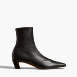 Khaite - Nevada Stretch Low Boot in Black Nappa Leather