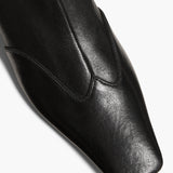 Khaite - Nevada Stretch Low Boot in Black Nappa Leather