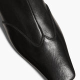 Khaite - Nevada Stretch Low Boot in Black Nappa Leather