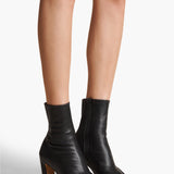 Khaite - Nevada Stretch High Boot in Black Calf Leather