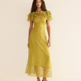 DÔEN - NEVARA DRESS -- GREEN TEA