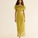 DÔEN - NEVARA DRESS -- GREEN TEA