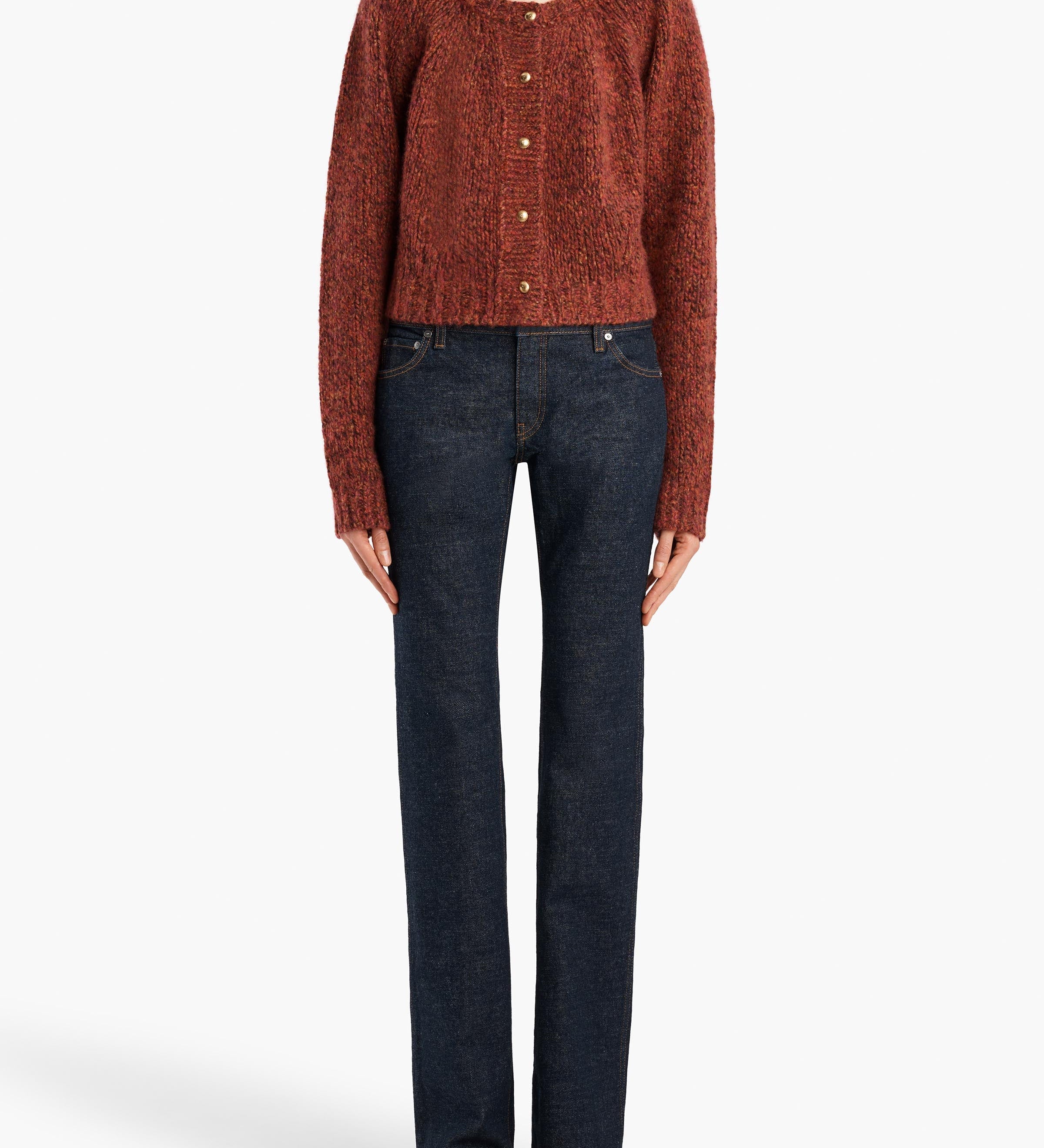 Khaite - Niels Cardigan in Cherry