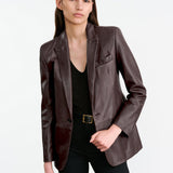 Nili Lotan - BELMONDE LEATHER TAILORED JACKET