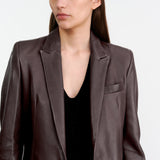 Nili Lotan - BELMONDE LEATHER TAILORED JACKET