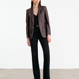 Nili Lotan - BELMONDE LEATHER TAILORED JACKET