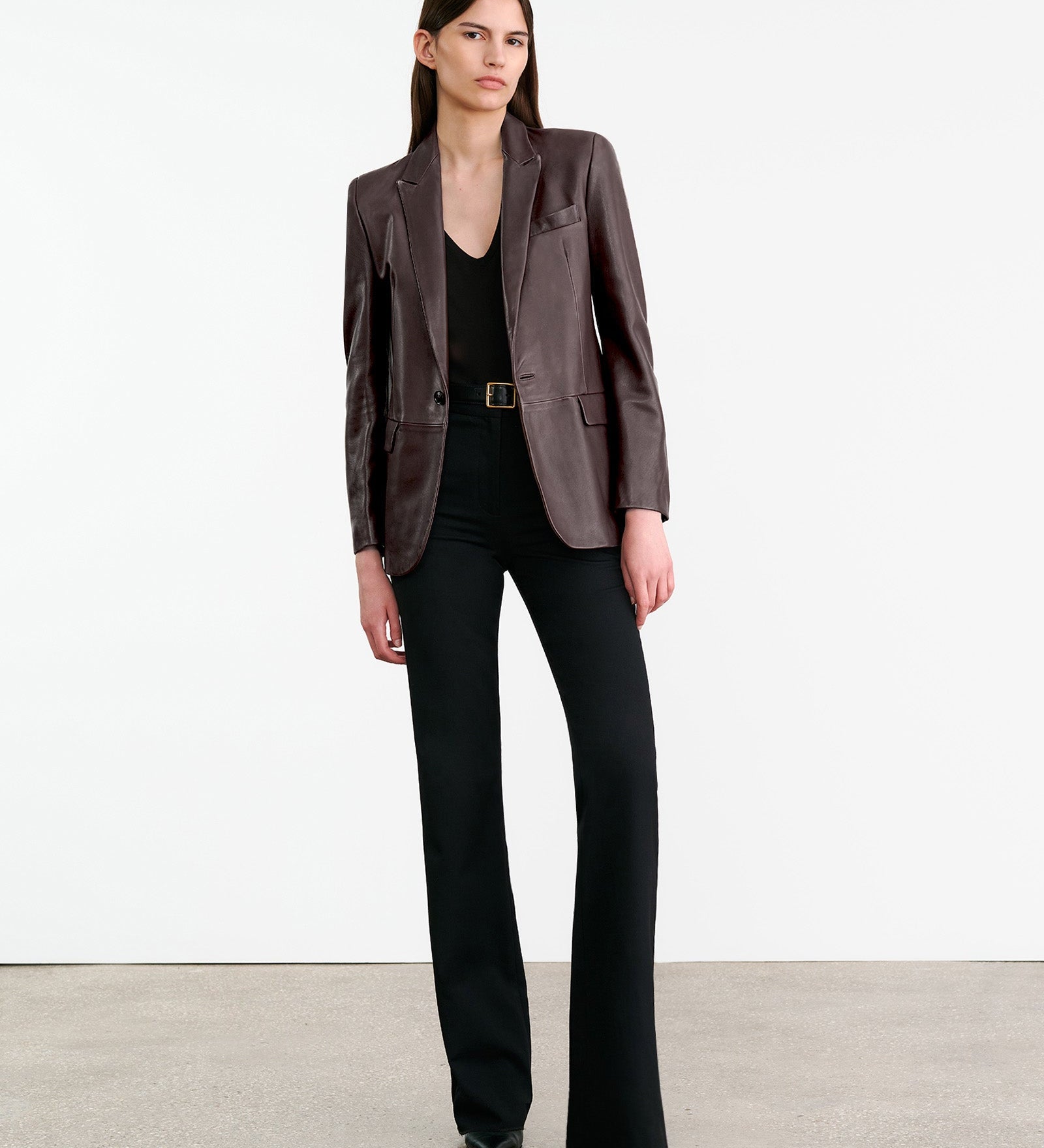 Nili Lotan - BELMONDE LEATHER TAILORED JACKET