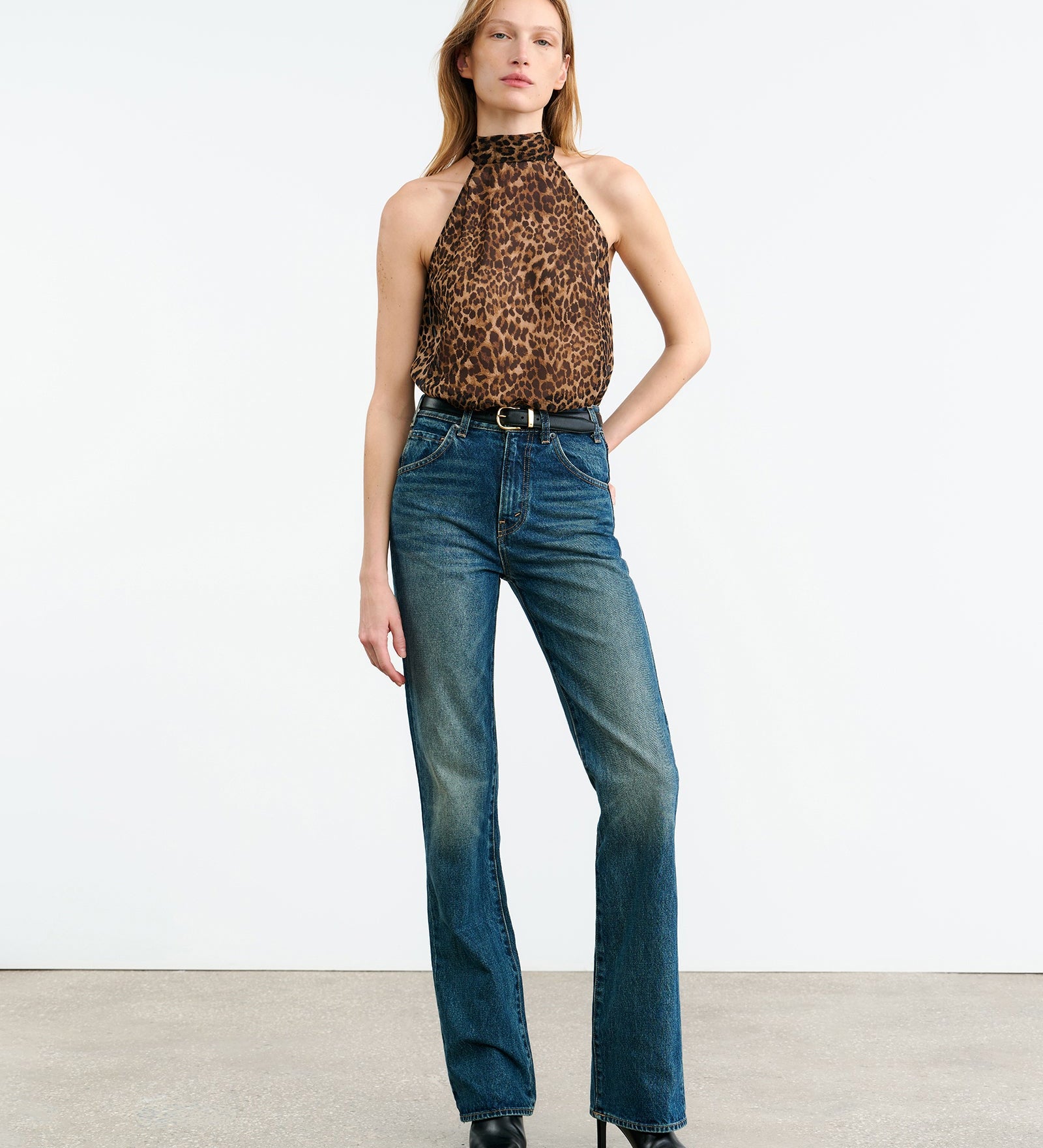 Nili Lotan - ALLA SILK HALTERNECK TOP