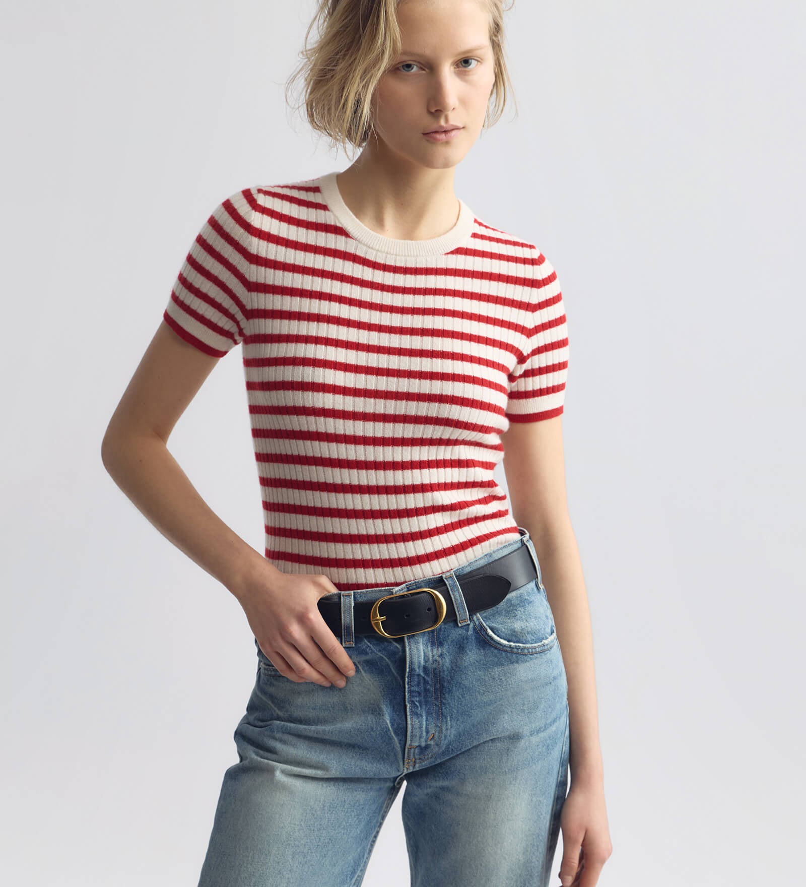 Nili Lotan - ALITA STRIPE CASHMERE SWEATER